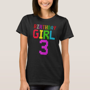 Camiseta Aniversário de 3 anos Bonito Presente Com 3 Anos D