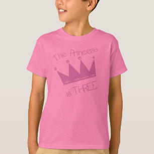 Camiseta Aniversário de 3 anos da princesa