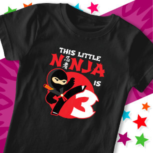Camiseta aniversário de 3 anos de 3 anos Festa de Crianças