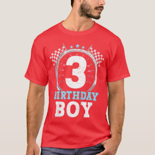 Camiseta Aniversário de 3 anos do menino 3 terceiro anivers