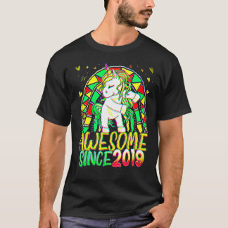 Camiseta aniversário de 3 anos Rainbow Com 3 Anos De Idade 