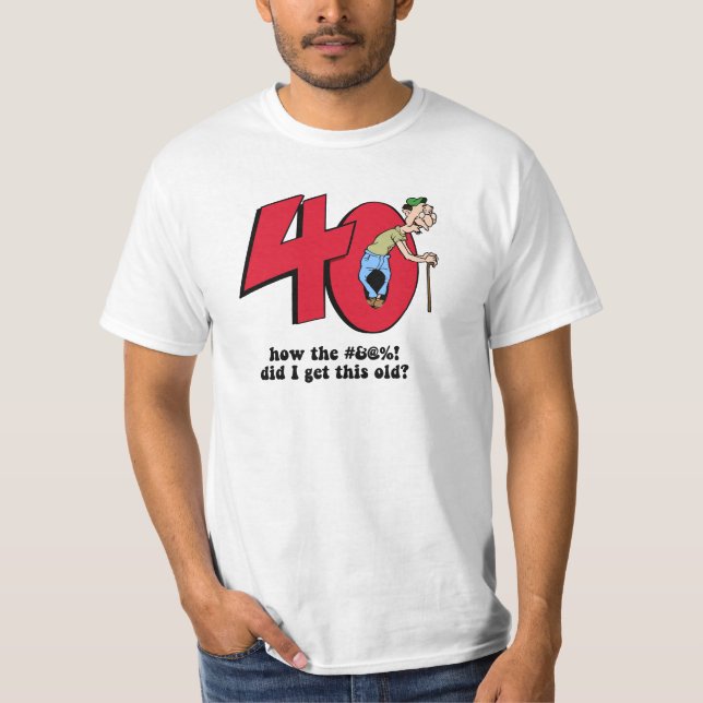 Camiseta Aniversário de 40 anos (Frente)