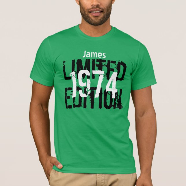 Camiseta aniversário de 40 anos 1974 Limited Edition V05 Pe (Frente)