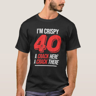 Camiseta Aniversário de 40 anos 40 Anos Homens Mulheres Eng