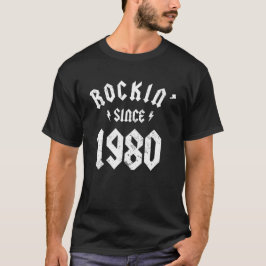 Camiseta aniversário de 40 anos Classic Rock 1980 - Present