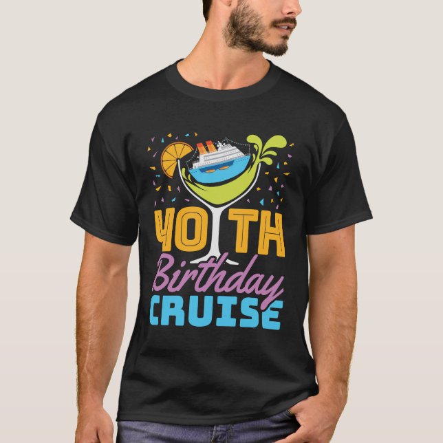 Camiseta aniversário de 40 anos Cruise (Frente)