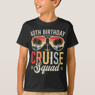 Camiseta aniversário de 40 anos Cruise Squad Family Matchin