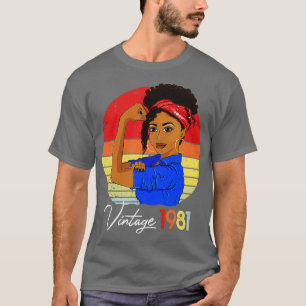 Camiseta aniversário de 40 anos de 1981 de 1981 Nascer I de