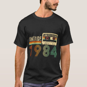 Camiseta aniversário de 40 anos de 1984 com presentes de 40