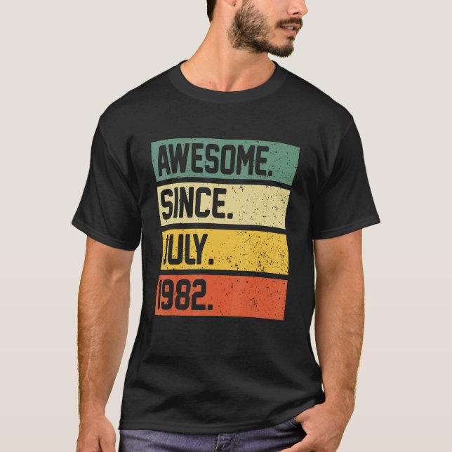 Camiseta aniversário de 40 anos de 40 anos é incrível desde (Frente)