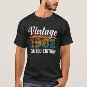 Camiseta aniversário de 40 anos De 40 Anos Vintage 1982 Pa