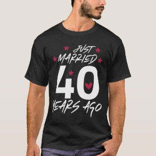 Camiseta Aniversário de 40 anos de casamento engraçado - Ca