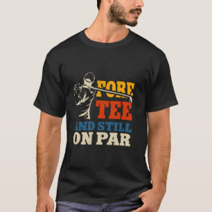 Camiseta Aniversário de 40 anos de Golfe Engraçado Retro pa
