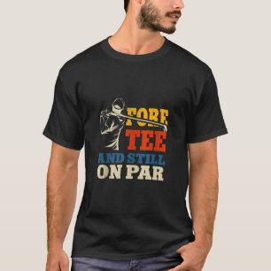Camiseta Aniversário de 40 anos de Golfe Engraçado Retro pa