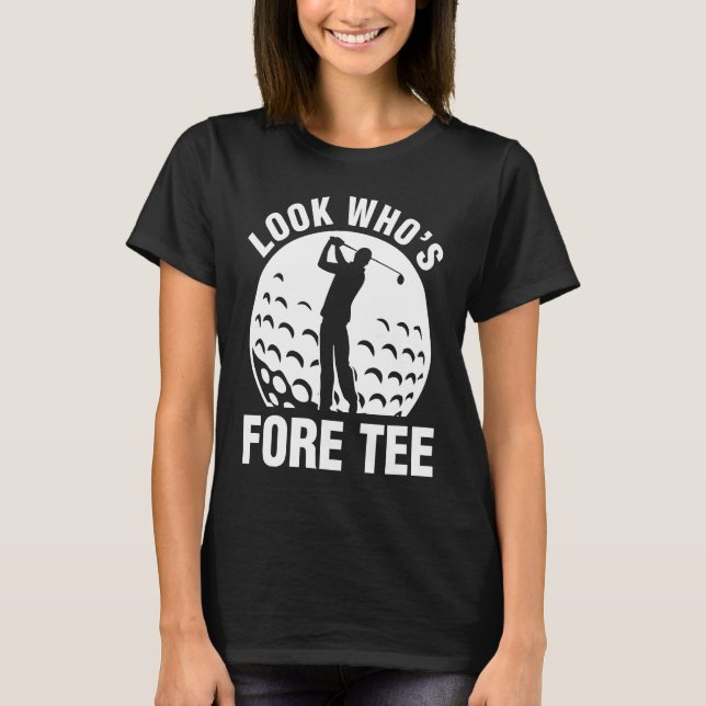 Camiseta Aniversário de 40 anos de Golfe Veja Whou2019s For (Frente)
