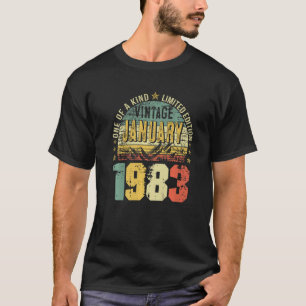 Camiseta Aniversário de 40 anos de Janeiro de 1983
