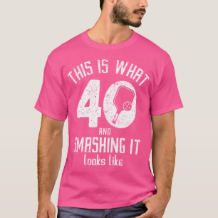 Camiseta Aniversário de 40 anos de Jogada Engraçada Com 40