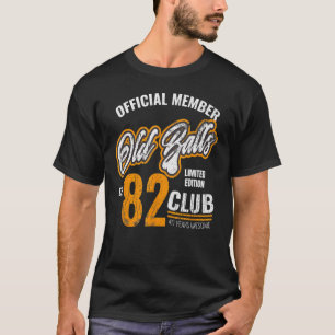 Camiseta Aniversário de 40 anos De Mens Vintage 1982 Para E