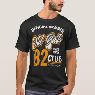 Camiseta Aniversário de 40 anos De Mens Vintage 1982 Para E