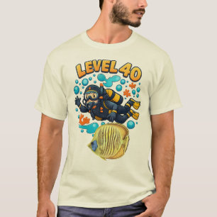 Camiseta Aniversário de 40 anos de mergulho subaquático