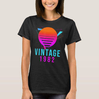 Camiseta Aniversário de 40 anos de Vintage 1982 - Retro de 