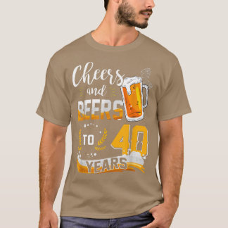 Camiseta aniversário de 40 anos e Cervejas A 40 Anos De Nas