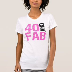 Camiseta Aniversário de 40 anos fabuloso