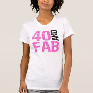 Camiseta Aniversário de 40 anos fabuloso