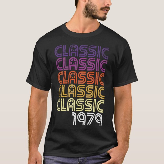 Camiseta Aniversário de 40 anos G com 40 anos de idade com  (Frente)
