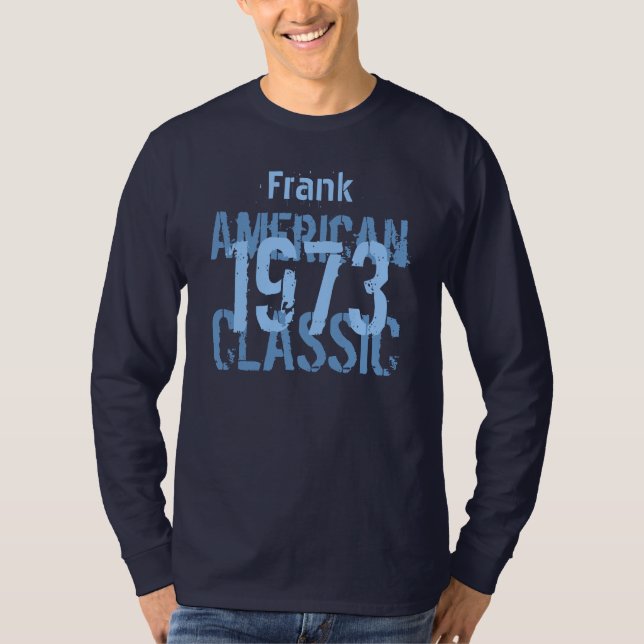 Camiseta aniversário de 40 anos Gift 1973 American Classic  (Frente)