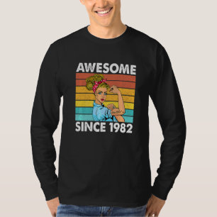 Camiseta aniversário de 40 anos Incrível Desde 1982 Raparig