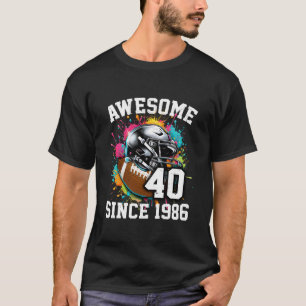 Camiseta Aniversário de 40 anos Incrível Desde 1986 Futebol