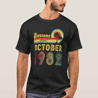 Camiseta aniversário de 40 anos Incrível Desde Outubro De 1