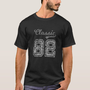 Camiseta aniversário de 40 anos Men Vintage 1982 Classic G