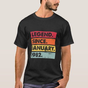 Camiseta aniversário de 40 anos Oferece Legenda De 40 Anos