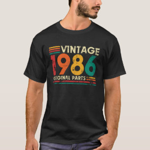 Camiseta Aniversário de 40 anos Peças Originais Vintage 198