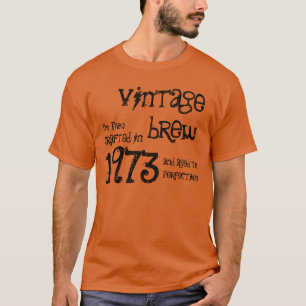 Camiseta aniversário de 40 anos Presente 1973 Vintage Brew