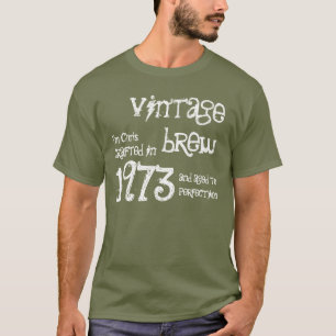 Camiseta aniversário de 40 anos Presente 1973 Vintage Brew