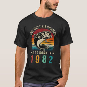 Camiseta aniversário de 40 anos Retro Pesca: Os melhores pe