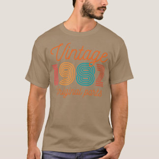 Camiseta Aniversário de 40 anos Vintage 1982