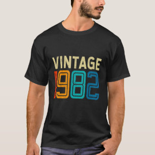 Camiseta aniversário de 40 anos Vintage 1982 40 Anos Mulher