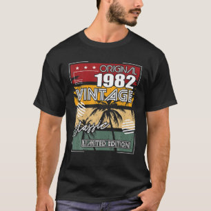 Camiseta aniversário de 40 anos Vintage 1982 Classic 1982 4