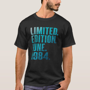 Camiseta aniversário de 40 anos Vintage 1984 Junho 40 Anos