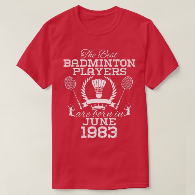 Camiseta Aniversário de 41 anos em junho de 1983 Melhor Bad (Frente do Design)