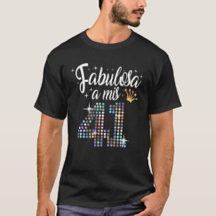 Camiseta Aniversário de 41 Ruas em espanhol Fabulosa A Mis