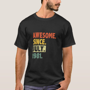 Camiseta Aniversário De 41 ruas Retro 41 Anos Espetacular D