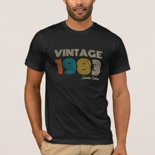 Camiseta Aniversário de 43 anos Vintage 1983