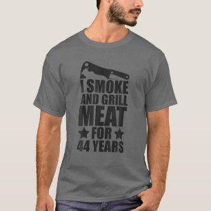 Camiseta Aniversário de 44 Mens - Entusiasmo - Fumaça