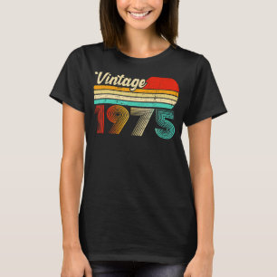 Camiseta Aniversário de 48 anos Vintage 1975 48º Aniversári