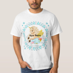 Camiseta Aniversário de 4 anos, personalizado de aniversári